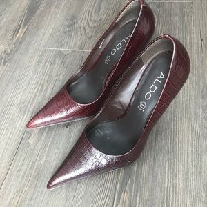 Aldo snake skin Heel
